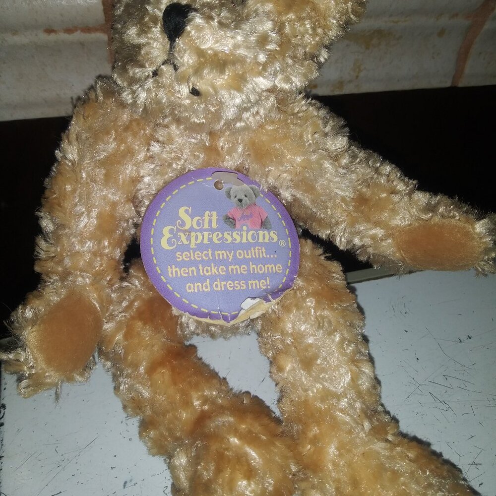 Vintage Dan Dee Soft Expressions jointed  Teddy Bear